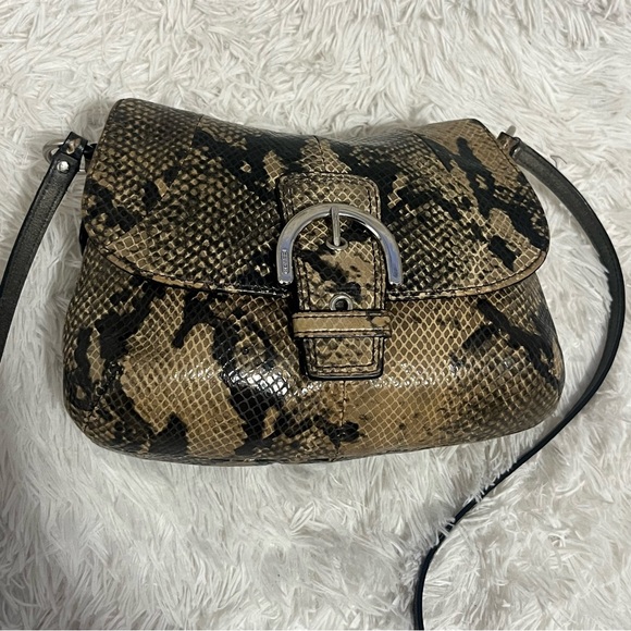 COACH Vintage Exotic Soho Python Snake Embossed Mini Crossbody - Picture 5 of 16